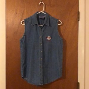 Ladies Hard Rock Vegas Denim Shirt SZ M